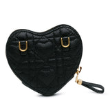 DiorAmour Caro Heart Pouch with Chain Black - Lab Luxury Resale