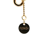 Gold Plated O Lock FF Pendant Necklace Gold - Lab Luxury Resale