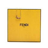 Gold Plated O Lock FF Pendant Necklace Gold - Lab Luxury Resale