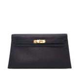 Hermès Chevre Chamkila Kelly Elan Black