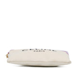 Canvas Logo Clutch White - Lab Luxury Resale