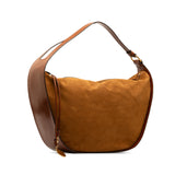 Suede Hobo Bag Brown - Lab Luxury Resale