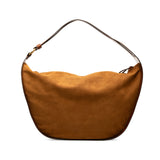 Suede Hobo Bag Brown - Lab Luxury Resale