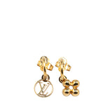 Gold Plated Blooming Push Back Earrings Gold - Lab Luxury Resale