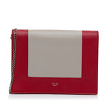 Frame Leather Wallet on Chain Red - Lab Luxury Resale