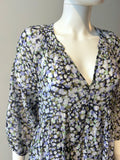 Xirena Purple and Black Graphic Print Dress Size XS