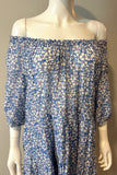 Xirena Blue and Purple Floral Dress Size S