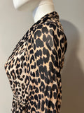 Ganni Leopard Wrap Dress Size 34/2