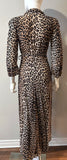 Ganni Leopard Wrap Dress Size 34/2