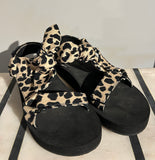 Loeffler Randall Animal Print sandals Size 7.5