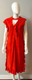 Longchamp Red Suede Dress Size 36/4