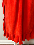 Longchamp Red Suede Dress Size 36/4