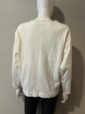 Raquel Allegra White Long Sleeve Top Size S