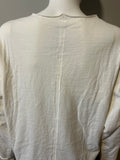 Raquel Allegra White Long Sleeve Top Size S