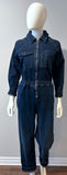 Mother The Racer Denim Worksuit Size Small