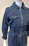 Mother The Racer Denim Worksuit Size Small