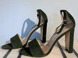 Manolo Blahnik Lauratop Sandals Hunter Green Size