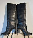 Ava and Aiden Black Stilhetto Boots Size 7.5