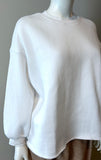 XIRENA Honor Sweatshirt White Oversized