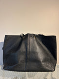 Yves Saint Laurent Calfskin Large Neo Double Reversible Tote Black/Tan