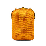 Crochet Baguette Phone Bag Orange - Lab Luxury Resale