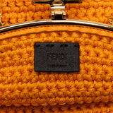 Crochet Baguette Phone Bag Orange - Lab Luxury Resale