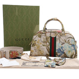 Gucci GG Supreme Ophidia Flora Satchel