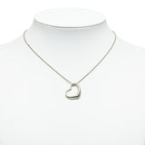 Tiffany Open Heart Pendant Necklace Silver