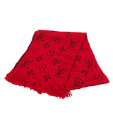 Wool Logomania Scarf Red - Lab Luxury Resale