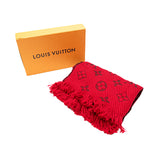 Louis Vuitton Wool Logomania Scarf Red