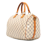 Damier Azur Speedy Bandouliere 30 White - Lab Luxury Resale