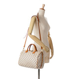 Damier Azur Speedy Bandouliere 30 White - Lab Luxury Resale