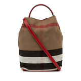 House Check Canvas Ashby Satchel Brown - Lab Luxury Resale