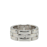 18K White Gold Maillon Panthere Ring Silver - Lab Luxury Resale