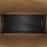 Medium Leather Logo Embossed Bond Tote Black - Lab Luxury Resale