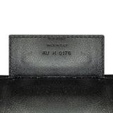 Medium Leather Logo Embossed Bond Tote Black - Lab Luxury Resale