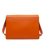 Large Leather Trunk Crossbody Orange - Lab Luxury Resale