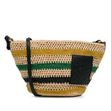 Raffia Basket Crossbody Bag Brown - Lab Luxury Resale