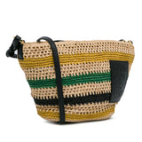 Raffia Basket Crossbody Bag Brown - Lab Luxury Resale