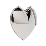 Le Coeur Minaudiere Clutch on Strap Silver - Lab Luxury Resale