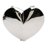 Le Coeur Minaudiere Clutch on Strap Silver - Lab Luxury Resale