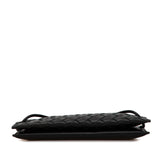 Intrecciato Double Pouch Bag Black - Lab Luxury Resale