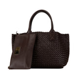 Small Intreccio Cabat Tote Brown - Lab Luxury Resale