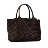 Small Intreccio Cabat Tote Brown - Lab Luxury Resale