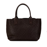 Small Intreccio Cabat Tote Brown - Lab Luxury Resale