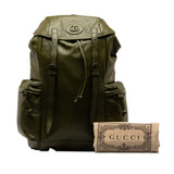 Tonal GG Double Pocket Belt Backpack Green - Lab Luxury Resale
