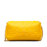 Zucca Embossed Chain Midi Baguette Yellow - Lab Luxury Resale