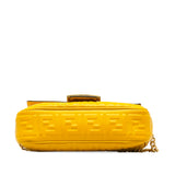 Zucca Embossed Chain Midi Baguette Yellow - Lab Luxury Resale