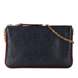 Monogram Empreinte Double Zip Pochette Blue - Lab Luxury Resale