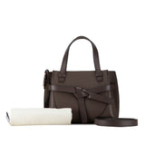 Mini Gate Top Handle Satchel Brown - Lab Luxury Resale